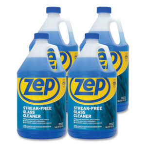 (ZPEZU1120128CT)ZPE ZU1120128CT – Streak-Free Glass Cleaner, Pleasant Scent, 1 gal Bottle, 4/Carton by ZEP INC. (4/CT)