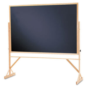 Blackboards & Supplies; Board; Boards; Boards & Accessories; Chalk/Accessories; Chalkboard; Chalkboards & Erasers; Chalkboards & Supplies; Black; Hardwood Frame; Hardwood Stand; QUARTET; Reversible Boards; Corkboard; Classrooms; Schools; Education; Meeting-Rooms; Teachers