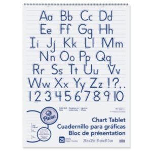 Chart; Chart Tablet; Spiralbound; Two-Hole Punched; Unruled; Tablets; Booklets; Schools; Education; Classrooms; Students; Pacon