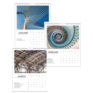 Wall Calendar; Monthly Wall Calendar; Art; Architecture; Building; Designs