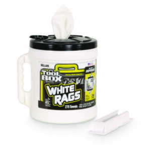 Wipers; Shop Towels; White Rags; Toolbox Wipers; Center Pull; Big Grip; Bucket; Z300; Toolbox