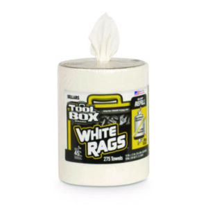 Wipers; Shop Towels; White Rags; Toolbox Wipers; Big Grip; Bucket; Refill; Center Pull; Z300; Toolbox