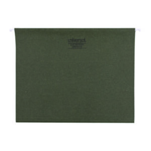 1/5 Tab Cut; File Folders; Hanging File Folder; Hanging Folders; Letter Size; Recycled; Recycled Product; Standard Green; UNIVERSAL; Sleeves; Sheaths; Shells; Organization; Storage