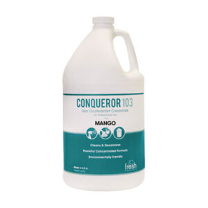 Conqueror 103; Odor-Eliminator; Digester-Counteractant; Lemon-Scent; Scents; Neutralizers; Fragrances; Smells; Odors; Deoderizers; Deodorizers