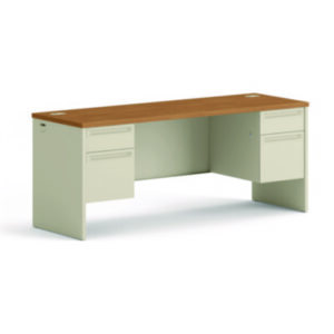 Office Furniture; 38000 Series; 72 x 24 x 29.5; Credenza; Credenzas; Furniture; Harvest/Putty; Metal; Office Suites; Steel; Workstations; Desk; Add-Ons; Workspaces; Expansion; L-Systems; HON