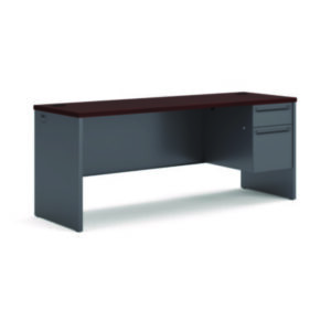 Office Furniture; 38000 Series; Credenza; Credenzas; Mahogany/Charcoal; Metal; Metal Furniture; Modular; Office; Office Suites; Single Pedestal; U Grouping; Workstation; Workstations; Desk; Add-Ons; Workspaces; Expansion; L-Systems; Furniture; HON