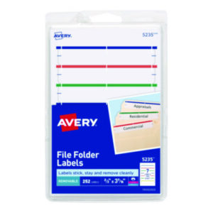 All-Purpose; File Folder; File Folder Label; Inkjet; Label; Labels; Laser; Laser Printer; Removable; White/Assorted Borders; Identifications; Classifications; Stickers; Shipping; Receiving; Mailrooms;