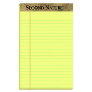 5 x 8 Size; Canary; Jr. Legal Rule; Legal; Legal Pad; Note; Note Pads; Pad; Pads; Perforated; Recycled; Recycled Products; Ruled; Ruled Pad; Second Nature; TOPS; Writing; Writing Pad; Tablets; Booklets; Schools; Education; Classrooms; Students