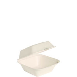 Bagasse; Fiber; Takeout; Delivery; Molded Fiber; Sustainable; Eco; Eco Friendly; Compostable; Container; To-Go; Clamshell; Tray; Hinged Tray; Hinged Container; Green Container; Proplanet