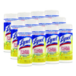 Deodorizing Wipes; Disinfecting Wipes; Towels & Wipes; Towels & Wipes-Wet Wipes; Lysol Sanitizing Wipes; Pre-Moistened Wipes; RECKITT BENCKISER; Citrus; Sponges; Swabs; Cloths; Towelettes; Drying Materials; Jan/San; Janitorial; Maintenance; Cleaning