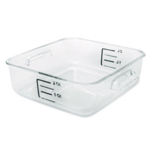 SpaceSaver Square Containers; To-Gos; Packages; Breakrooms; Kitchens; Restaurants