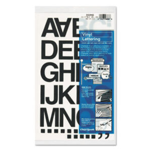 Black; 1-1/2" High; Art & Drafting; Art Supplies; CHARTPAK; Graphic Art; Lettering; Letters & Numbers; Press-On; Sign; Sign & Showcard; Vinyl Letters/Numbers; Schools; Education; Classrooms; Students; Learning; Aids; Teachers; Daycare; Childcare; Numerals; Alphabets; Signs; Signage; Boards; Meeting Rooms