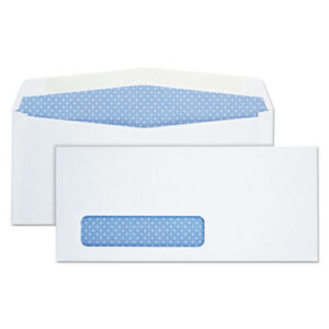 #10; 4-1/8 x 9-1/2; Business Envelopes; Envelope; Envelopes; QUALITY PARK; Security Envelope; White; White Envelope; Window; Window Envelope; Posts; Letters; Packages; Mailrooms; Shipping; Receiving; Stationery