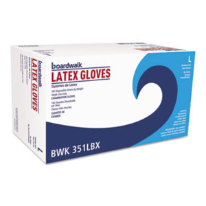 Latex; Powder-Free; Powder Fee; Disposable; Exam; Examination; Hand; Covering; Safety; Sanitary; Food-Service; Janitorial; Kitchens