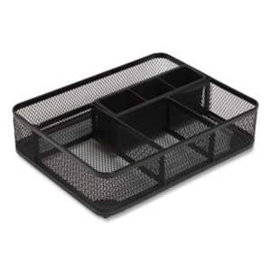 Black; Desk Accessories; Desk Drawer; Desk Drawer Trays; Desktop Supplies; Drawer Organizer; Drawer Organizers; Drawer Organizers & Trays; Stationery Holder; Steel; Tray; Trays; Platters; Containers; Caddies; Desk; Shells; Boxes