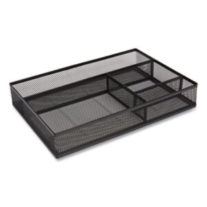 Black; Desk Accessories; Desk Drawer; Desk Drawer Trays; Desktop Supplies; Drawer Organizer; Drawer Organizers; Drawer Organizers & Trays; Stationery Holder; Steel; Tray; Trays; Platters; Containers; Caddies; Desk; Shells; Boxes