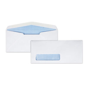 #10; 4-1/8 x 9-1/2; Business Envelopes; Envelope; Envelopes; QUALITY PARK; Security Envelope; White; White Envelope; Window; Window Envelope; Posts; Letters; Packages; Mailrooms; Shipping; Receiving; Stationery