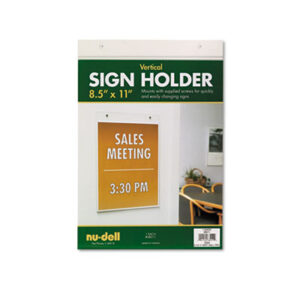 Acrylic Frame; Certificate Holder; Frames; NUDELL; Picture Frames; Sign Holder; Vertical; Signage; Visual; Graphics; Indicators; Directory; Directories