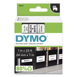 Cartridge; DYMO D1; Electronic; Electronic Tape Cartridge; Flexible Nylon Tape; Label; Label Maker; Label Maker Tape; Label Makers; Label Printer; Labeling System; Labelmakers & Supplies; LabelMANAGER; LabelPOINT; Lettering Machine; Letters & Numbers; PC Label Printer; Tape Cartridge; Writer; Identifications; Classifications; Stickers; Shipping; Receiving; Mailrooms; DYMO