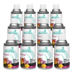 Aerosol; Air Fresheners; Air Sanitizer; Cleaning Supplies; Deodorizer; Deodorizers & Air Fresheners; Fragrance; Fresheners; Janitorial Supplies; Odor Control; Odor Control System; Refill; Restroom Supplies; Sanitizer; TIMEMIST; TimeMist Air Fresheners/Sanitizers; TimeMist Plus; Washroom Supplies; Spring Flowers; Scents; Neutralizers; Fragrances; Smells; Odors; Deodorizers; Deodorizers