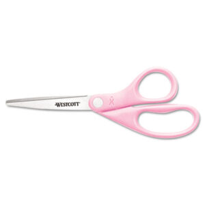 3-1/2" Cut; 8" Length; All-Purpose; Scissors; Scissors & Shears; Scissors/Shears; Shears; Trimmer; Trimmers; Cutters; Pivoting; Blades; Tangs; Clippers; Breast Cancer Research