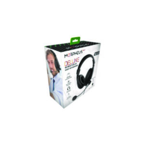 Deluxe Multimedia Stereo USB Headset; USB Headset with Built-In Boom Microphone; Multimedia Stereo Headset