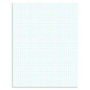 4 Squares per Inch; 8 1/2 x 11; AMPAD; Graph; Graph Paper; Grid; Pads; Quadrille; Quadrille Paper; Quadrille Ruled; Quadrille Ruled Pads; Sheets; Two-Sided; Tablets; Booklets; Schools; Education; Classrooms; Students