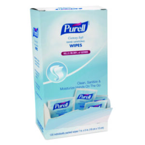 PURELL; Hand Wipes; Individually Wrapped Sanitizing Wipes; Sanitizing Hand Wipes; Sanitizing Wipes; Sponges; Swabs; Cloths; Towelettes; Jan/San; Janitorial; Maintenance; Cleaning