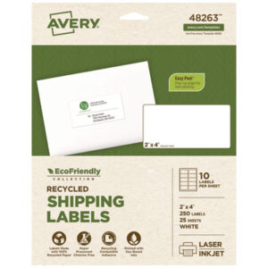 Labels; Labels-Shipping; Identifications; Classifications; Stickers; Shipping; Receiving; Mailrooms; AVERY