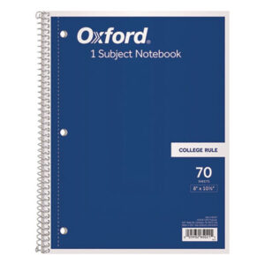 8 x 10 1/2; TOPS; Wirebound Notebook; Notebook; Spiral; Spiral Notebook; Subject Notebook; College Rule; Letr-Trim; One-Subject; Tablets; Booklets; Schools; Education; Classrooms; Students