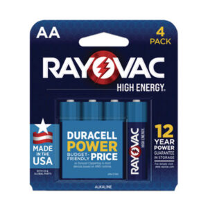 Rayovac; Maximum Plus Alkaline Batteries; Alkaline Batteries; Battery; Batteries; Standard AA 1.5V Alkaline Battery; AA 1.5V; AA; 1.5V; Electro-Chemical; Power; Cells; DC; Direct-Current; Charge