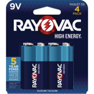 9V; Battery; Batteries; Alkaline; Rayovac; Power; Electro-Chemical; Cells; DC; Direct-Current; Charge