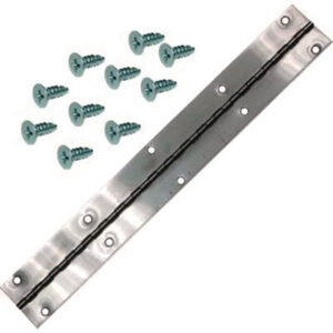 Piano Hinge; Rubbermaid Landmark Series; Container Hinge; Waste Receptacle; Stainless Steel