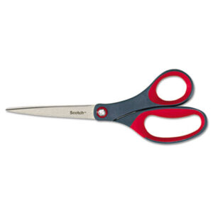 Scissors; 7" Comfort-Grip Handle; Stainless-Steel Blade; Scotch Precision Scissors; Cutters; Pivoting; Blades; Tangs; Clippers; Shears