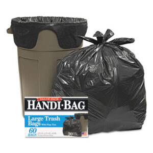 30-Gallon; 60 Bags per Box; Bags; Black; Can Liners Handi Bag; Garbage; Garbage Bags; Liners; Medium Grade; Refuse Containers & Liners; Trash; Trash Can Liners; Value Pack; Waste Can Liners; Waste Containers; Wastebasket Liners; WEBSTER; Sacks; To-Go; Containers; Totes; Take-Out; Carry