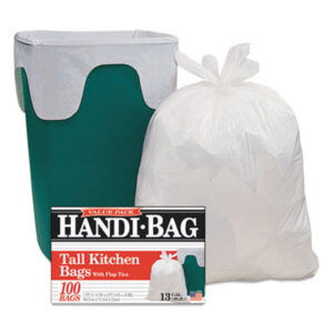 13-Gallon; Bags; Can Liners Handi Bag; Garbage; Garbage Bags; Liners; Refuse Containers & Liners; Regular Grade; Trash; Trash Can Liners; Value Pack; Waste Can Liners; Waste Containers; Wastebasket Liners; WEBSTER; White; Sacks; To-Go; Containers; Totes; Take-Out; Carry