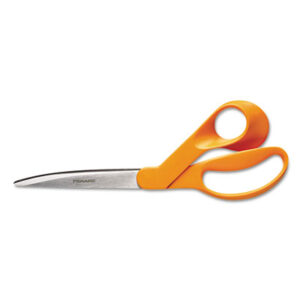 4-1/2" Cut; 9" Length; FISKARS; Fiskars Scissors; Scissors; Scissors & Shears; Scissors/Shears; Shears; Cutters; Pointed Tip; Pivoting; Blades; Tangs; Clippers