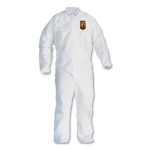 KLEENGUARD A30 Elastic-Back and Cuff Coveralls; Clothing; Gear; Attire; Wear; Coverings; Clothes