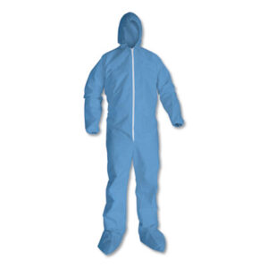 KLEENGUARD A65 Elastic-Cuff Hood/Boot Flame-Resistant Coveralls; Clothing; Gear; Attire; Wear; Coverings; Clothes