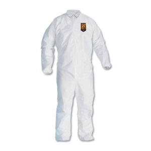 KLEENGUARD A30 Elastic-Back and Cuff Coveralls; Clothing; Gear; Attire; Wear; Coverings; Clothes