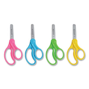 1-3/4" Cut; 5" Length; ACME; ACME UNITED; Child&apos;s Scissors; Junior Kids&apos; Scissors; All-Purpose; Scissors; Scissors & Shears; Scissors/Shears; Shears; Trimmer; Trimmers; Child&apos;s/Children&apos;s; For Right or Left Hand; Assorted Colors; Blunt Tip; Cutters; Pivoting; Blades; Tangs; Clippers