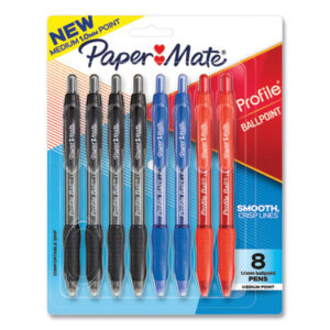 Ball Pen; Ballpoint; Ballpoint Pen; Assorted Ink; PAPERMATE; Pen; Pens; Profile; Super Bold; Writing Equipment; Writing; Instruments; Utensils; Inkers; Schools; Education; Students