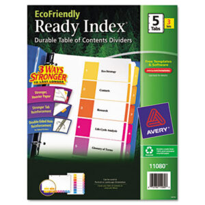 Avery; Ready Index; Punched Index; Binder; Recordkeeping; Filing; Systems; Cataloging; Classification