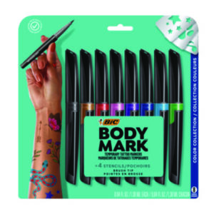 Art Markers; Brush-Tip Markers; Tattoo Markers; Temporary Tattoos