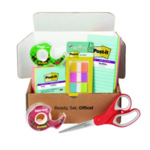 Office Essentials; BTS Kits; Post-it Notes; Scotch Tape; Scissors; Tape Flags; Notes; Tape