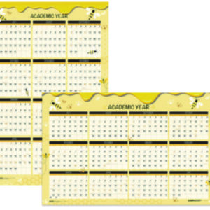 Erasable; Calendars; Wall Calendars; Reversible; Bee; Bees; Honey; 39855; Pollination