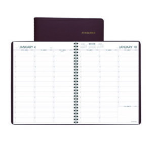 At a Glance; recycled; weekly; appointment book; appointments; recycled weekly; quarter hourly appointments; telephone; address; recycled appointment book