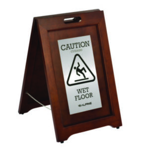 Wet Floor Sign; Wood Caution Yellow Slippery Sign; Slip Prevention; Safety; Restaurant Equipment