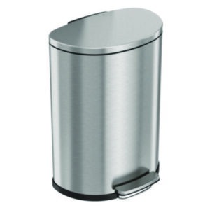 13 Gallon Commercial Trash Can; Half-Round Trash Can; Closed Lid Trash Can