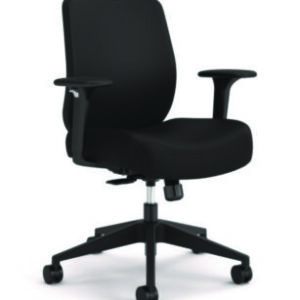 HON; Chair; Chairs; Office Furniture; Furniture; Altern; Upholstered; Mid-Back; Task Chair; Headrest; Black Frame; Arms; Adjustable Arms; Comfort; Style; Affordability; Quality; Ergonomic